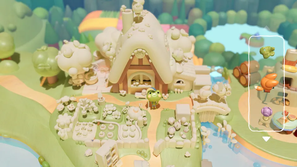 Woodo official Steam screenshot showing the game's wooden diorama art