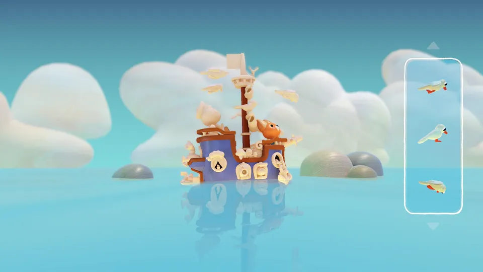 Woodo official Steam screenshot showing a wooden village diorama
